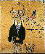 Carl Larsson sjalvportratt karikatyr painting